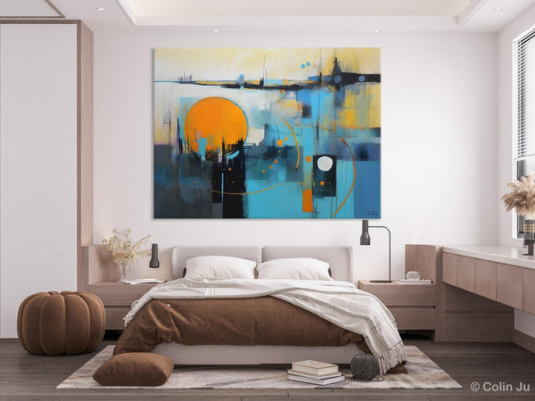 Oversized Canvas Wall Art Paintings, Original Modern Artwork, Large Abstract Painting for Bedroom, Contemporary Acrylic Painting on Canvas-Grace Painting Crafts