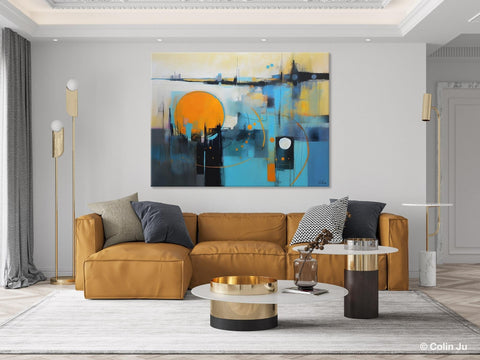 Oversized Canvas Wall Art Paintings, Original Modern Artwork, Large Abstract Painting for Bedroom, Contemporary Acrylic Painting on Canvas-Grace Painting Crafts