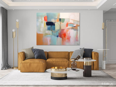 Large Modern Canvas Art, Original Abstract Art Paintings, Hand Painted Acrylic Painting on Canvas, Large Wall Art Painting for Dining Room-Grace Painting Crafts