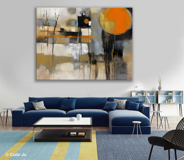 Large Wall Art Painting for Bedroom, Oversized Abstract Wall Art Paintings, Original Modern Artwork, Contemporary Acrylic Painting on Canvas-Grace Painting Crafts