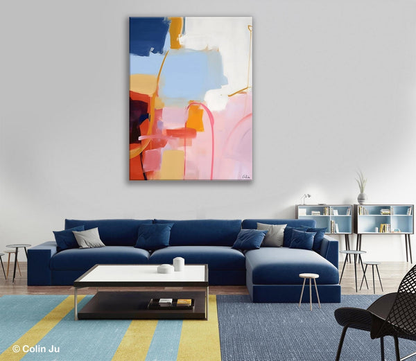 Contemporary Acrylic Painting on Canvas, Large Wall Art Painting for Bedroom, Original Canvas Art, Oversized Modern Abstract Wall Paintings-Grace Painting Crafts