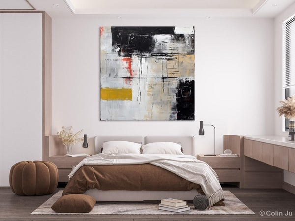 Large Abstract Art for Bedroom, Original Abstract Wall Art, Simple Modern Acrylic Artwork, Modern Canvas Paintings, Contemporary Canvas Art-Grace Painting Crafts