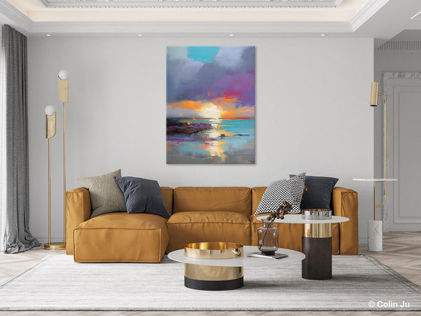 Landscape Paintings for Living Room, Extra Large Modern Wall Art Paintings, Acrylic Painting on Canvas, Original Landscape Abstract Painting-Grace Painting Crafts