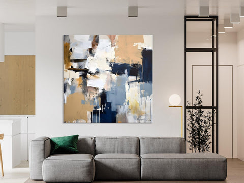 Large Wall Art for Bedroom, Abstract Modern Acrylic Art, Canvas Paintings for Sale, Modern Original Abstract Art, Contemporary Canvas Art-Grace Painting Crafts