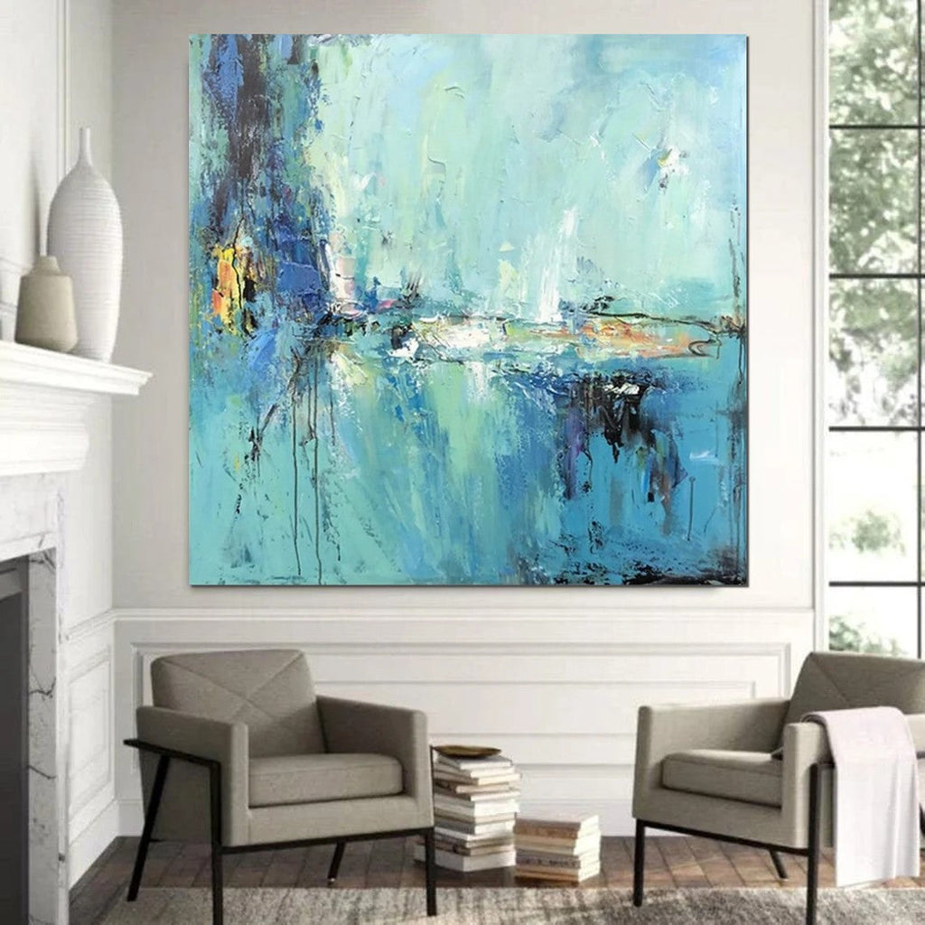Original Abstract Painting Modern Thick Textured Painting