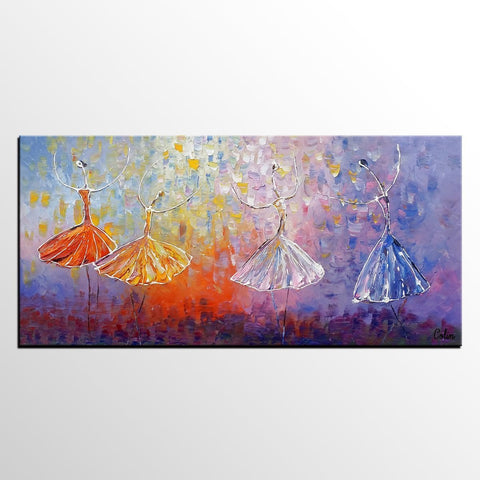 Painting on Sale, Ballet Dancer Art, Abstract Art Painting, Canvas Wall Art, Bedroom Wall Art, Canvas Art, Modern Art, Contemporary Art-Grace Painting Crafts