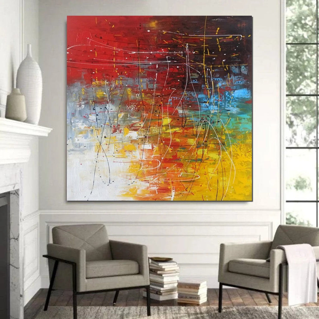 Contemporary Art Painting, Modern Paintings, Bedroom Acrylic Painting, – Grace  Painting Crafts